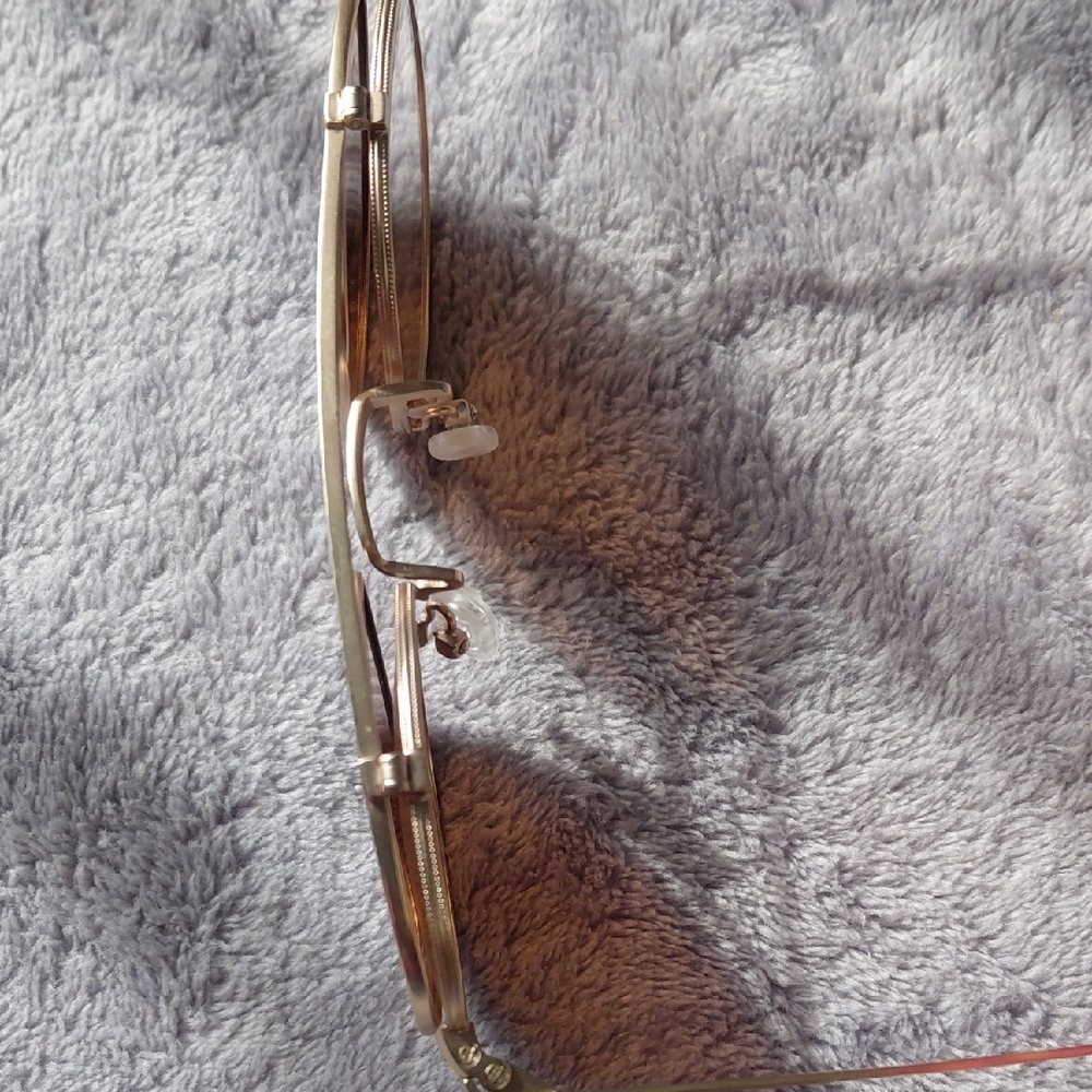 Gold Rimless Sunglasses - Picture 5 of 12